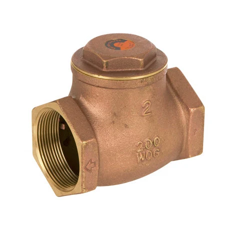 Brass swing check valve