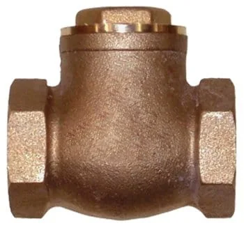 Brass angle check valve