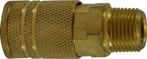 Brass and stainless steel air quick couplers