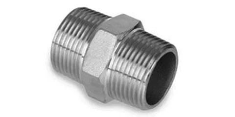 Galvanized hexagon nipple