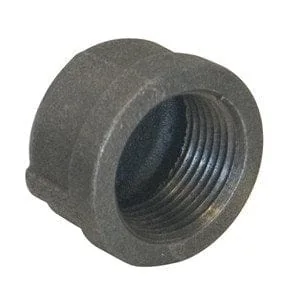 Carbon steel threaded round cap