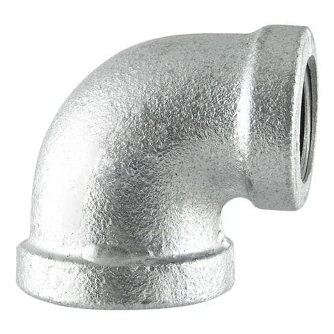 Galvanized 90-degree elbow