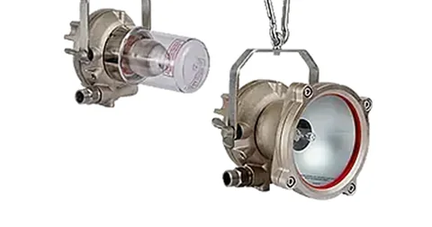 Compressed air lamp