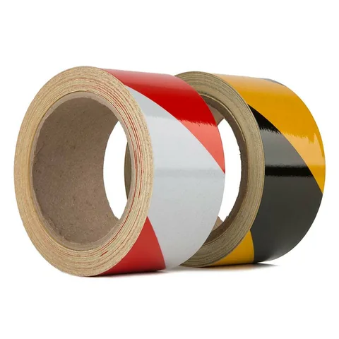 Hazard warning reflective tape