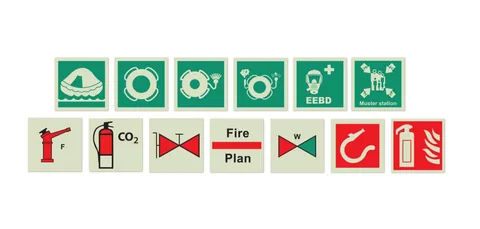 IMO marine safety signs