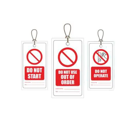 Do-not-start warning tags